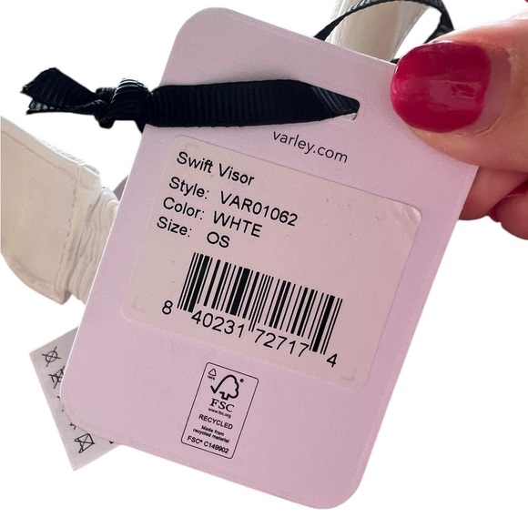 Varley White Visor Hat - Picture 4 of 4